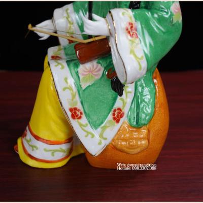 TƯỢNG SỨ MEN MÀU 3 CÔ GÁI